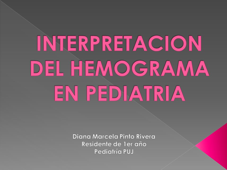 resultados de hemograma en niños